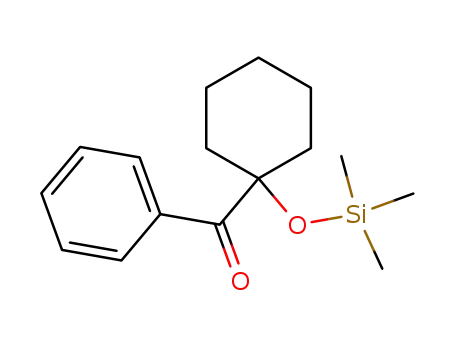 Molecular Structure of 56345-98-3 (α-(trimethylsiloxy)-1-cyclohexyl phenyl ketone)