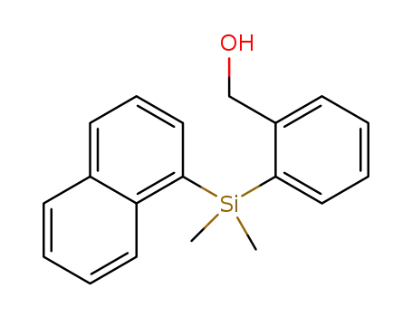 Molecular Structure of 1217863-49-4 ([2-(Dimethylnaphthalen-1-ylsilyl)phenyl]methanol)