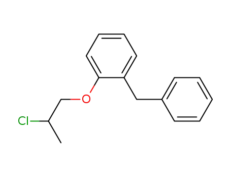 Molecular Structure of 85909-36-0 (1-(2-chloropropoxy)-2-(phenylmethyl)benzene)