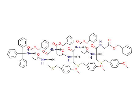 Molecular Structure of 95014-76-9 (Tr-L-Glu-OBn<L-Cys(MOB)-L-Glu-OBn<L-Cys(MOB)-L-Glu-OBn(L-Cys(MOB)-Gly-OBn)>>)