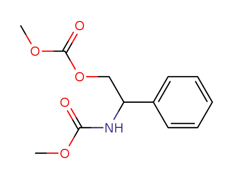 Molecular Structure of 86217-43-8 (Methyl <2-<(methoxycarbonyl)oxy>-2-phenylethyl>carbamate)