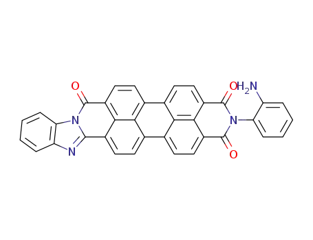 Molecular Structure of 85895-86-9 (2-(2-Aminophenyl)benzimidazo(2,1-a)anthra(2,1,9-def:6,5,10-def)diisoquinoline-1,3,8(2H)-trione)