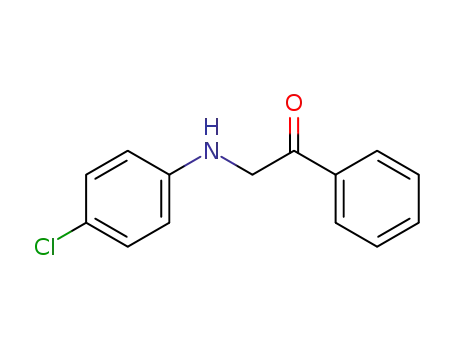 Molecular Structure of 53181-22-9 (2-(4-CHLOROANILINO)-1-PHENYL-1-ETHANONE)