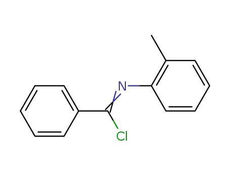 Molecular Structure of 19053-49-7 (Benzenecarboximidoyl chloride, N-(2-methylphenyl)-)