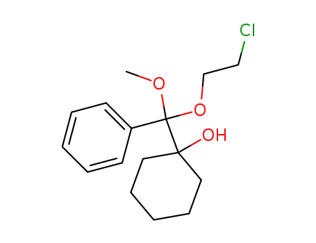 Molecular Structure of 843-51-6 (1-[(2-chloro-ethoxy)-methoxy-phenyl-methyl]-cyclohexanol)