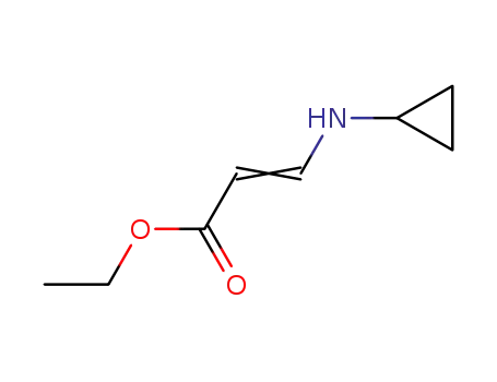 Molecular Structure of 96568-08-0 (ETHYL 3-(CYCLOPROPYLAMINO)ACRYLATE)