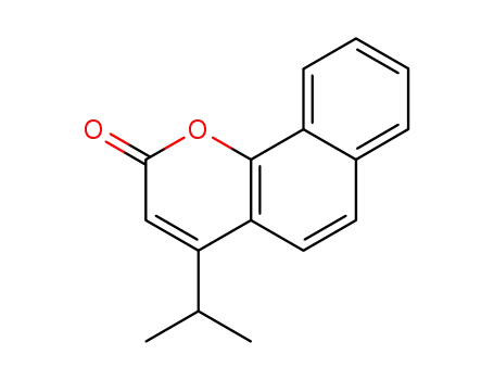 Molecular Structure of 858438-04-7 (4-isopropyl-benzo[<i>h</i>]chromen-2-one)
