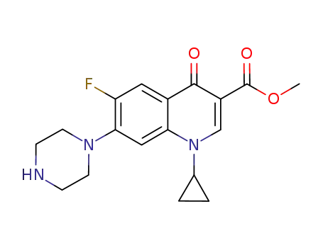 3-퀴놀린카르복실산, 1-시클로프로필-6-플루오로-1,4-디히드로-4-옥소-7-(1-피페라지닐)-, 메틸 에스테르