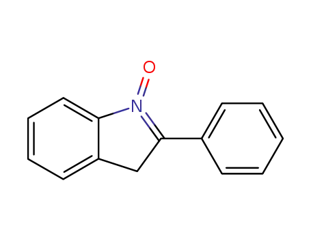 Molecular Structure of 15582-91-9 (3H-Indole, 2-phenyl-, 1-oxide)