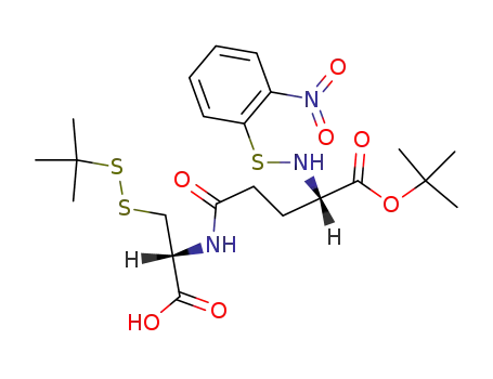 Molecular Structure of 138901-78-7 (Nps-γ-Glu(α-OtBu)-Cys(StBu)-OH)