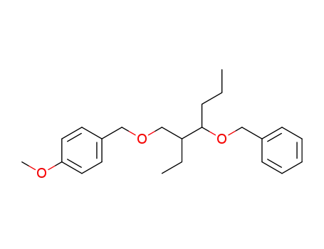 Molecular Structure of 71672-67-8 (Benzene, 1-[[[2-ethyl-3-(phenylmethoxy)hexyl]oxy]methyl]-4-methoxy-)