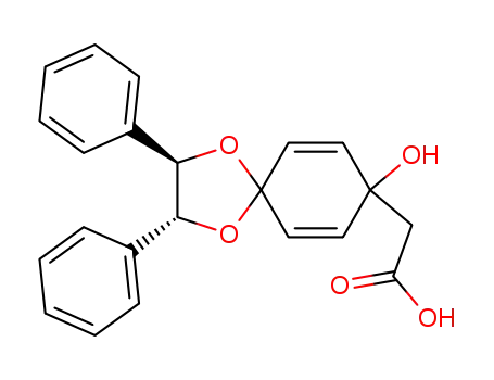 2-[(2R,3R)-8-hydroxy-2,3-diphenyl-1,4-dioxaspiro[4.5]deca-6,9-dien-8-yl]acetic acid