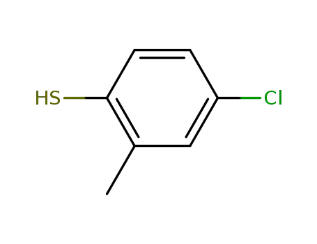 Molecular Structure of 17178-01-7 (4-Chloro-2-methylbenzenethiol)