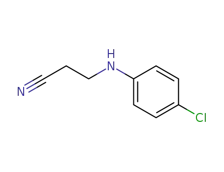 Molecular Structure of 41833-57-2 (3-[(4-CHLOROPHENYL)AMINO]PROPANENITRILE)