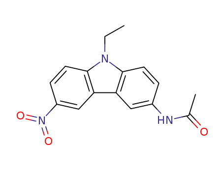 acetamido-3 ethyl-9 nitro-6 carbazole