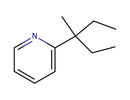 Molecular Structure of 85895-81-4 (2-(1-ethyl-1-methylpropyl)pyridine)