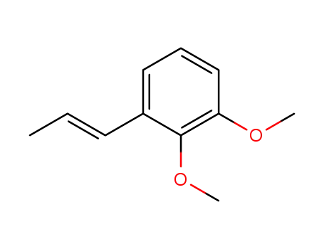 Molecular Structure of 167774-23-4 (1,2-dimethoxy-3-((1E)-prop-1-en-1-yl)benzene)