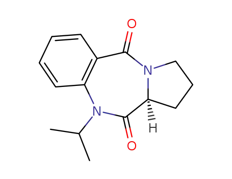 10-isopropyl-1,2,3,11a-tetrahydro-10<i>H</i>-benzo[<i>e</i>]pyrrolo[1,2-<i>a</i>][1,4]diazepine-5,11-dione