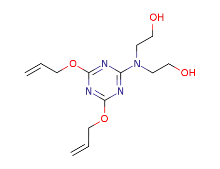 Molecular Structure of 85896-25-9 (2,2'-[[4,6-bis(allyloxy)-1,3,5-triazin-2-yl]imino]bisethanol)