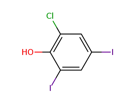 2- 클로로 -4,6- 디 요오도 페놀