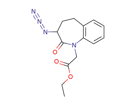 Molecular Structure of 92278-69-8 (ethyl 3-azido-2,3,4,5-tetrahydro-1H-<1>benzazepin-2-one-1-acetate)