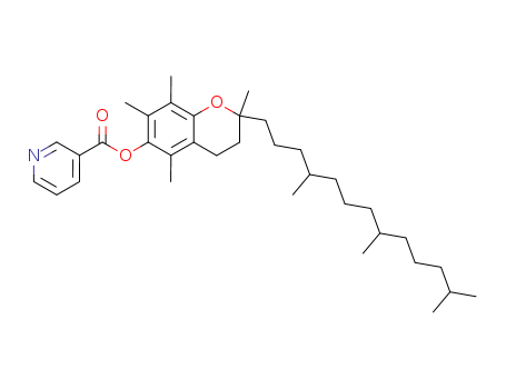 [2R*(4R*,8R*)]-(+/-)-3,4-Dihydro-2,5,7,8-tetramethyl-2-(4,8,12-trimethyltridecyl)-2H-1-benzopyran-6-yl nicotinate