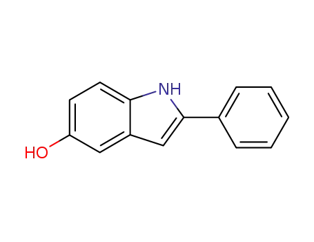 Molecular Structure of 3419-00-9 (2-PHENYL-1H-INDOL-5-OL)