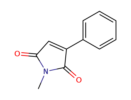 Molecular Structure of 54433-49-7 (1H-Pyrrole-2,5-dione, 1-methyl-3-phenyl-)