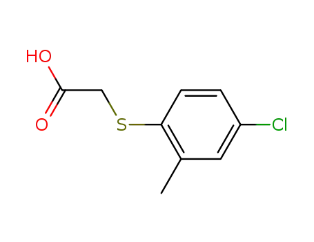 Molecular Structure of 94-76-8 ([(4-chloro-2-methylphenyl)thio]acetic acid)