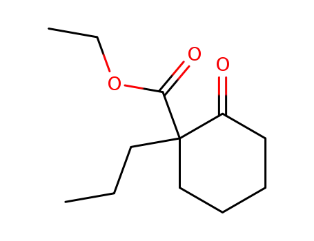 Molecular Structure of 6279-91-0 (ethyl 2-oxo-1-propylcyclohexanecarboxylate)