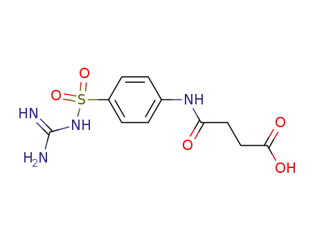 Molecular Structure of 40265-94-9 (Butanoic acid,
4-[[4-[[(aminoiminomethyl)amino]sulfonyl]phenyl]amino]-4-oxo-)