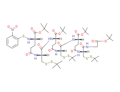 Molecular Structure of 138901-82-3 (Nps-<γ-Glu(α-OtBu)-Cys(StBu)>3-Gly-OtBu)