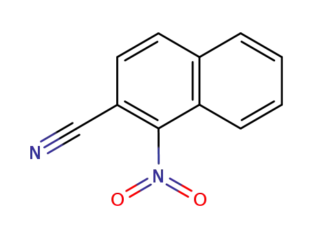 Molecular Structure of 1885-78-5 (1-nitro-naphthalene-2-carbonitrile)
