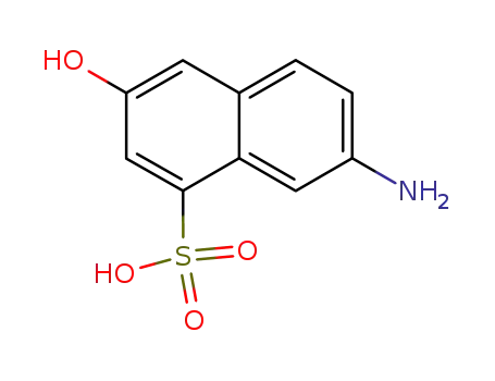 Molecular Structure of 86-61-3 (7-amino-3-hydroxynaphthalene-1-sulphonic acid)