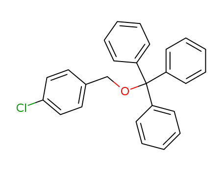 Molecular Structure of 39834-47-4 ((4-chloro-benzyl)-trityl ether)