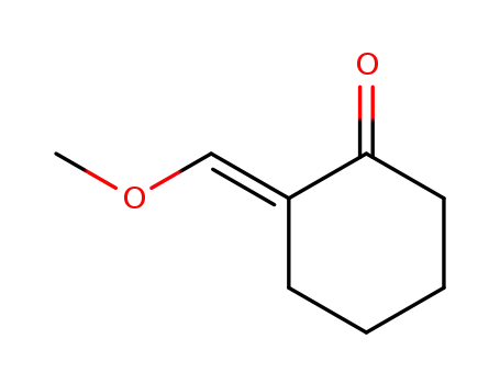 Molecular Structure of 40685-40-3 (2-Methoxymethylen-cyclohexan-1-on)