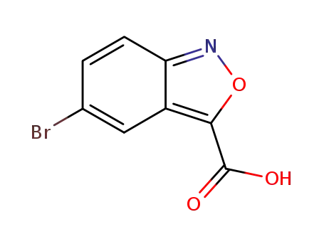 Molecular Structure of 861527-50-6 (5-bromo-benz[<i>c</i>]isoxazole-3-carboxylic acid)