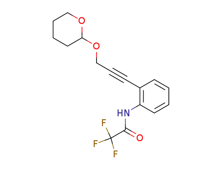 2,2,2-Trifluoro-N-{2-[3-(tetrahydro-pyran-2-yloxy)-prop-1-ynyl]-phenyl}-acetamide