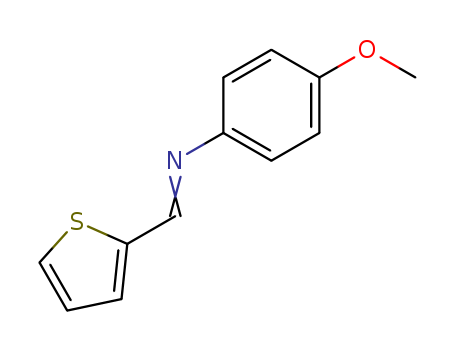 Benzenamine,4-methoxy-N-(2-thienylmethylene)- cas  13533-27-2