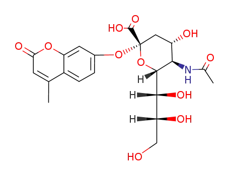 4--methylcoumarin--7--yl 5--acetamido--3,5--dideoxy-α---D--glycero--D--galacto-2-nonulopyranosidonic acid