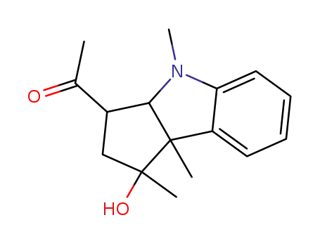 1-(1-hydroxy-1,4,8b-trimethyl-1,2,3,3a,4,8b-hexahydro-cyclopent[<i>b</i>]indol-3-yl)-ethanone