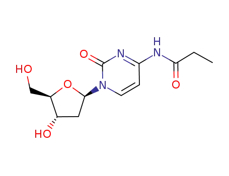Molecular Structure of 199593-07-2 (N<sup>4</sup>-propionyl-2'-deoxycytydine)