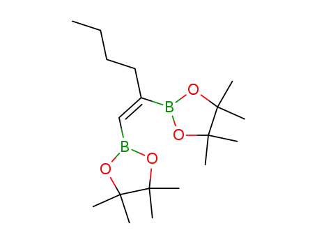 4,4,5,5-tetramethyl-2-[(Z)-1-(4,4,5,5-tetramethyl-1,3,2-dioxaborolan-2-yl)hex-1-en-2-yl]-1,3,2-dioxaborolane