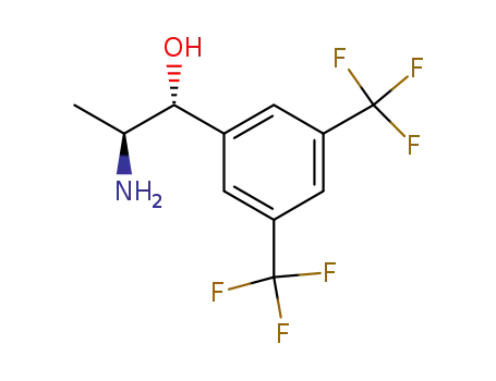 Molecular Structure of 1152029-16-7 ((1R,2S)-2-amino-1-[3,5-bis(trifluoromethyl)phenyl]propan-1-ol)