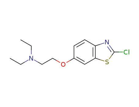 Molecular Structure of 184837-84-1 (Ethanamine, 2-[(2-chloro-6-benzothiazolyl)oxy]-N,N-diethyl-)
