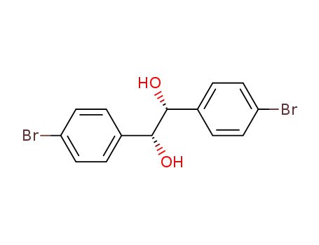 Molecular Structure of 213776-05-7 (1,2-Ethanediol, 1,2-bis(4-bromophenyl)-, (1R,2R)-)