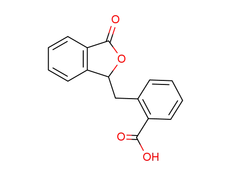 Molecular Structure of 2975-71-5 (2-((3-oxo-1,3-dihydro-2-benzofuran-1-yl)methyl)benzoic acid)