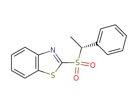 Benzothiazole, 2-[(1-phenylethyl)sulfonyl]-, (S)-
