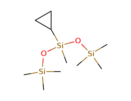 Molecular Structure of 90256-73-8 (Trisiloxane, 3-cyclopropyl-1,1,1,3,5,5,5-heptamethyl-)