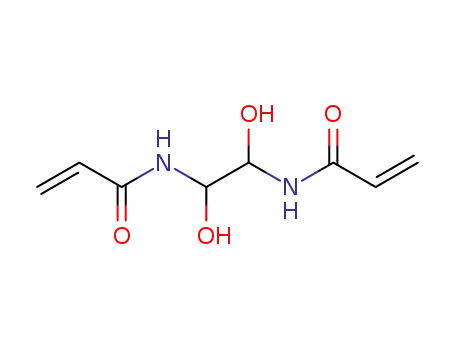 Molecular Structure of 868-63-3 (N,N'-(1,2-Dihydroxyethylene)bisacrylamide)